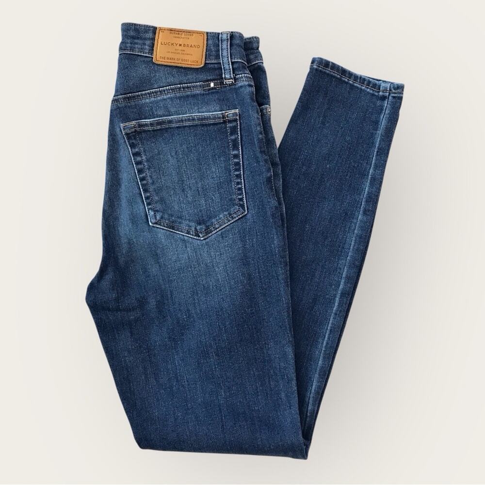 Lucky Brand Skinny Jeans Bridgette Style High Waisted with Distress Size 4/27 - Picture 6 of 10